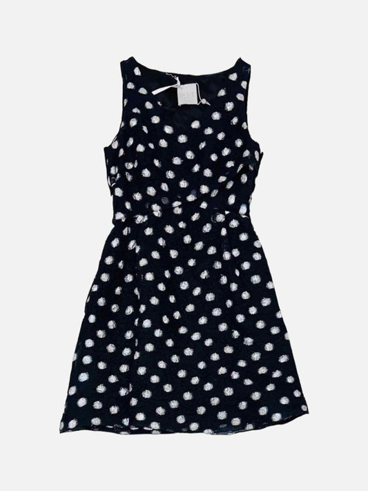 Pre - loved INGIE PARIS Black w/ Silver Size US 8 Knee Length Dress at Reems Closet