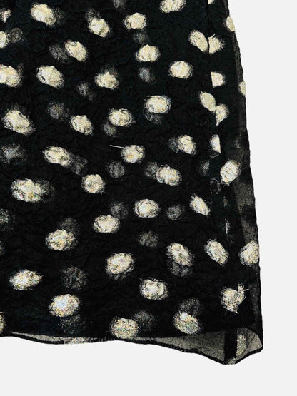 Pre - loved INGIE PARIS Black w/ Silver Size US 8 Knee Length Dress at Reems Closet