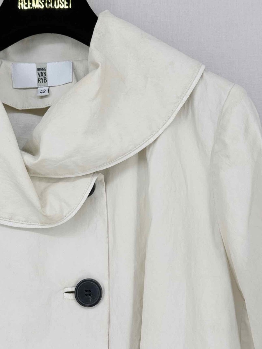 Pre - loved IRENE VAN RYB Cream Size US 10 Blouse at Reems Closet