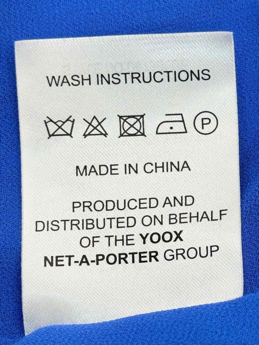 Pre - loved IRIS & INK Blue Size US 8 Knee Length Dress at Reems Closet