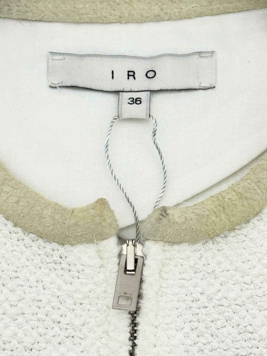 Pre - loved IRO Boucle White Size US 2 Jacket at Reems Closet