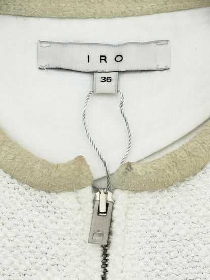 Pre - loved IRO Boucle White Size US 2 Jacket at Reems Closet