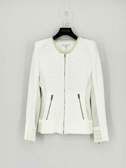 Pre - loved IRO Boucle White Size US 2 Jacket at Reems Closet