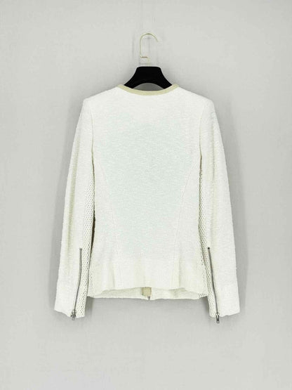 Pre - loved IRO Boucle White Size US 2 Jacket at Reems Closet