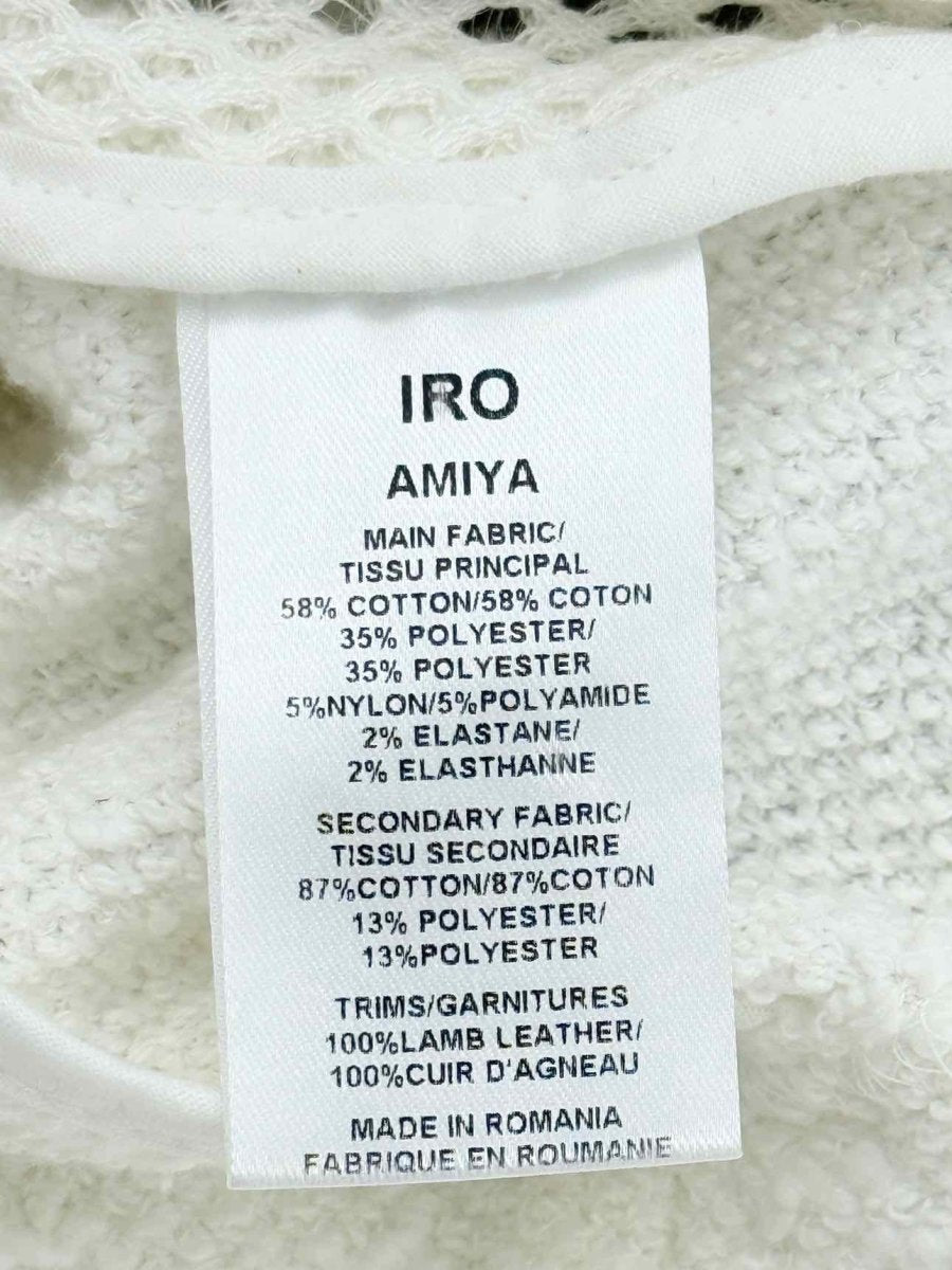 Pre - loved IRO Boucle White Size US 2 Jacket at Reems Closet