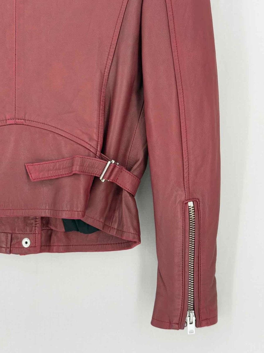 Pre - loved IRO Maroon Size US 8 Jacket at Reems Closet