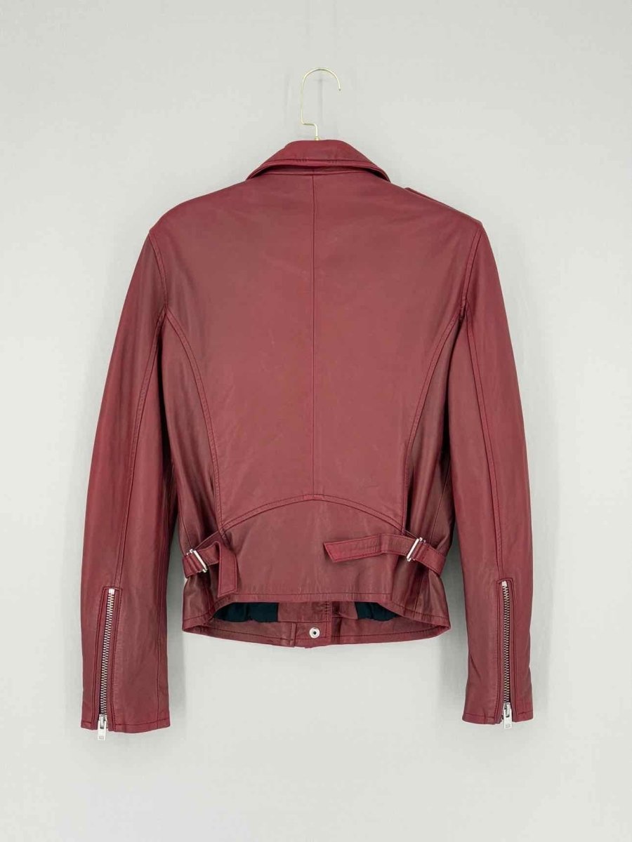 Pre - loved IRO Maroon Size US 8 Jacket at Reems Closet