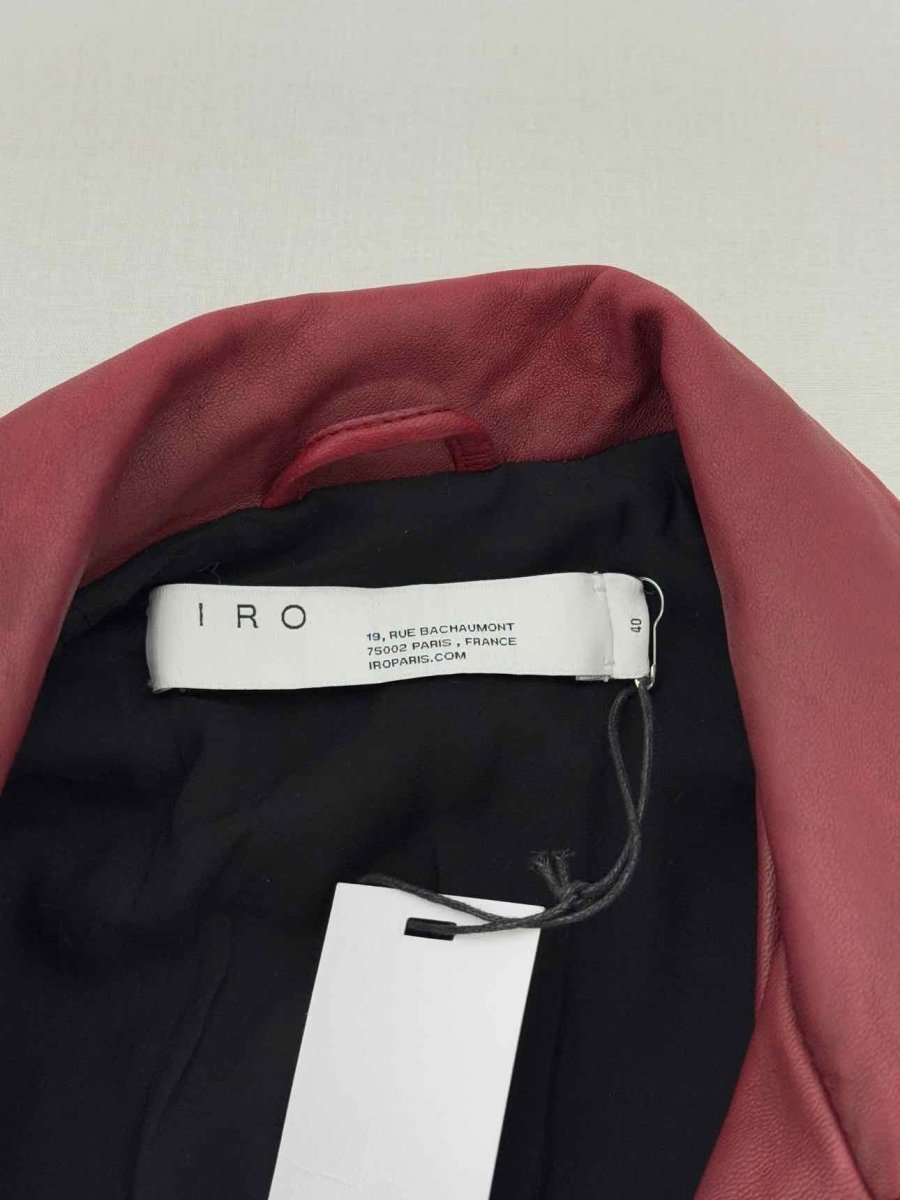 Pre - loved IRO Maroon Size US 8 Jacket at Reems Closet