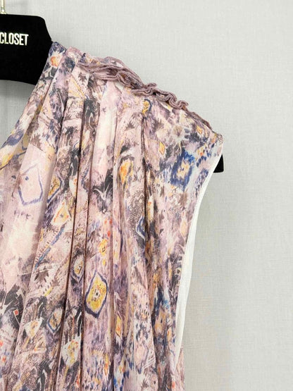 Pre-loved IRO Pink Multicolor Floral Print Size US 2 Short Dress at Reems Closet