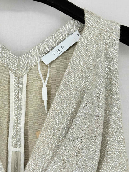 Pre - loved IRO Silver Size US 6 Top at Reems Closet
