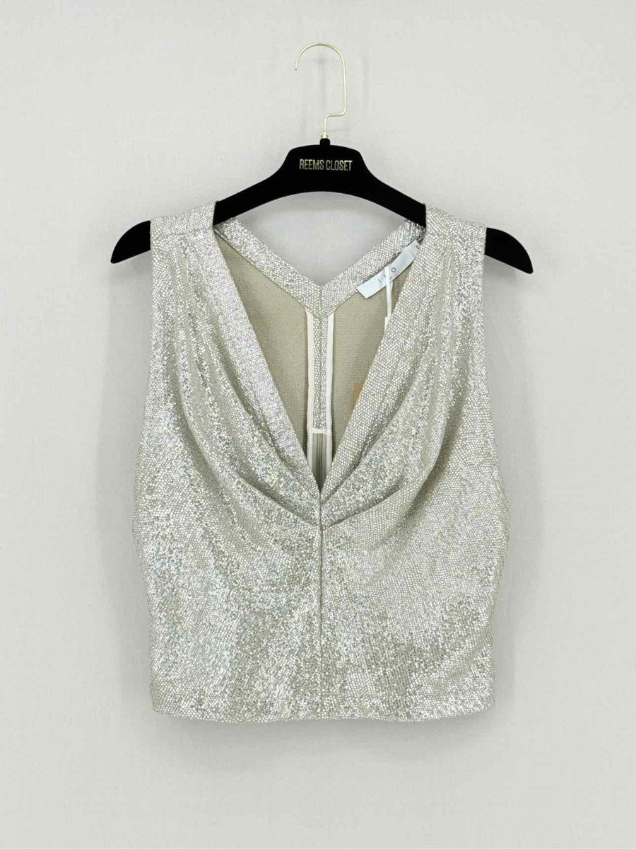 Pre - loved IRO Silver Size US 6 Top at Reems Closet