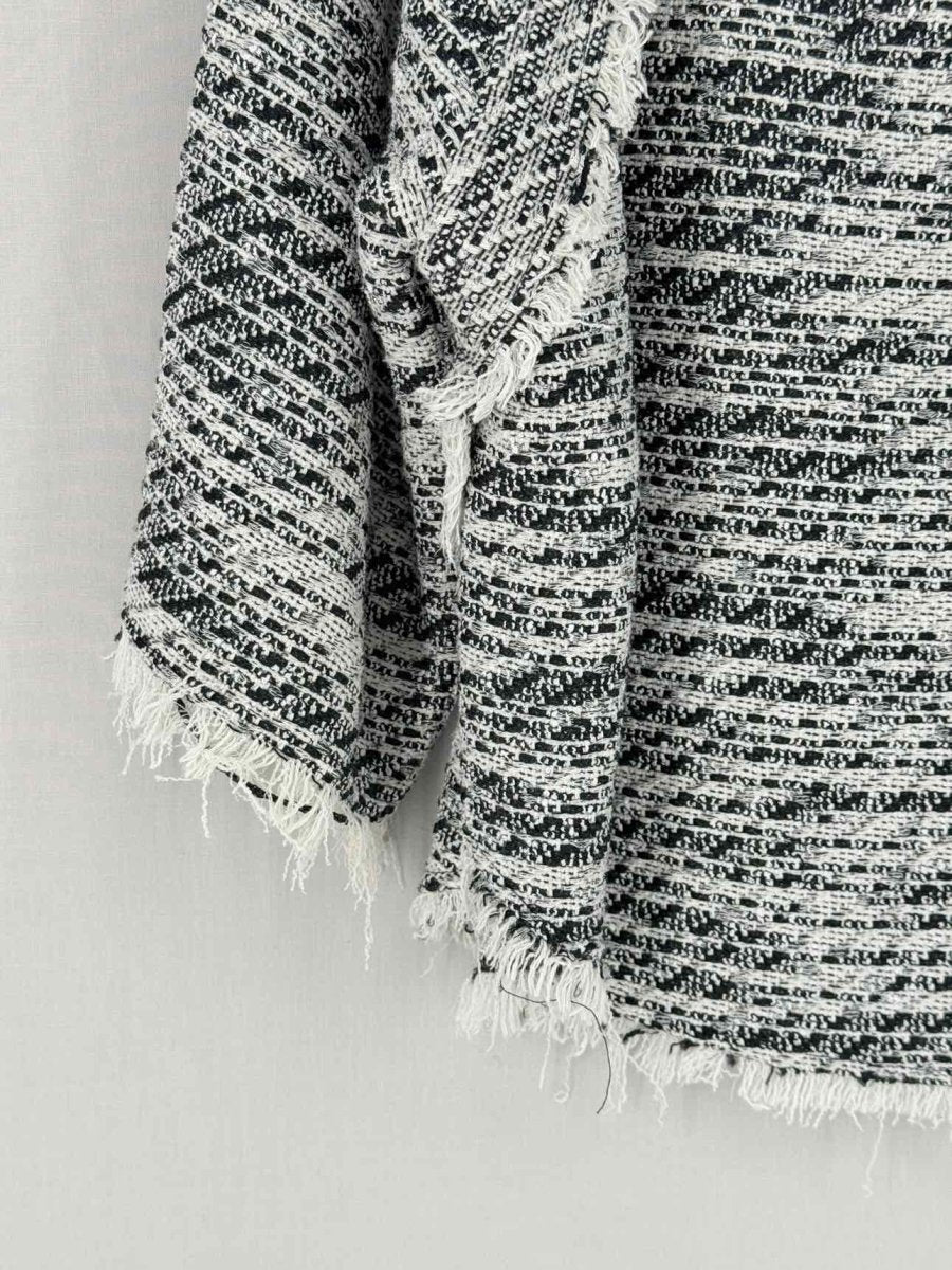 Pre - loved IRO White & Black Knit Size US 6 Top at Reems Closet