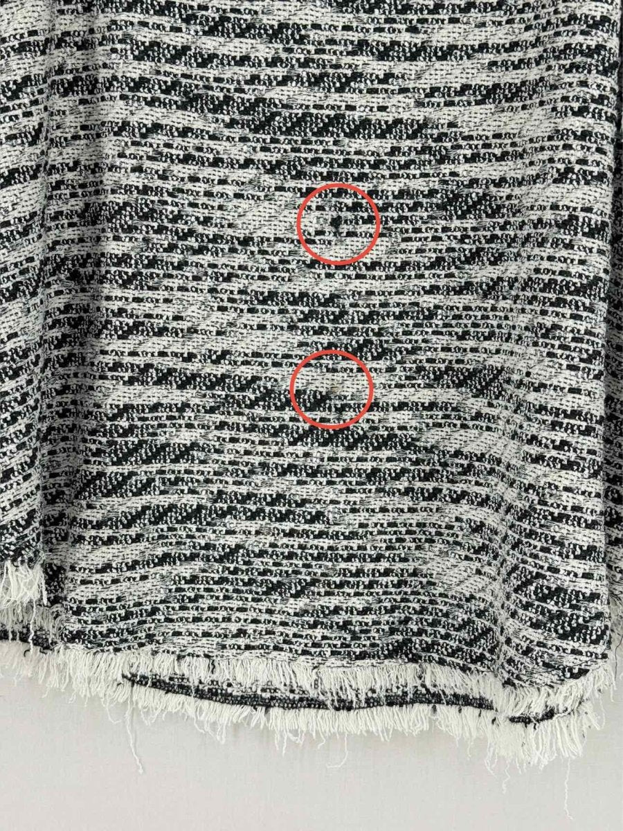 Pre - loved IRO White & Black Knit Size US 6 Top at Reems Closet