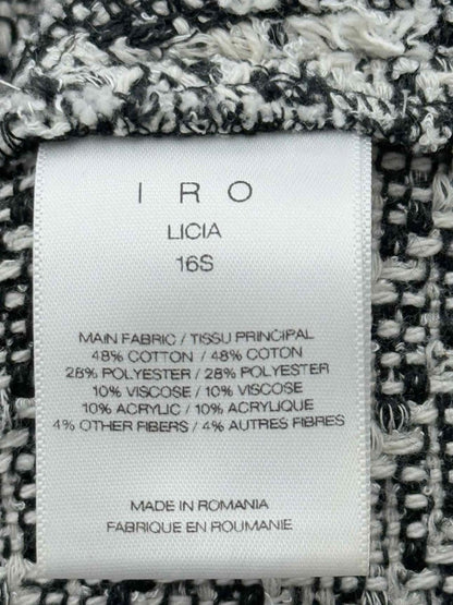 Pre - loved IRO White & Black Knit Size US 6 Top at Reems Closet