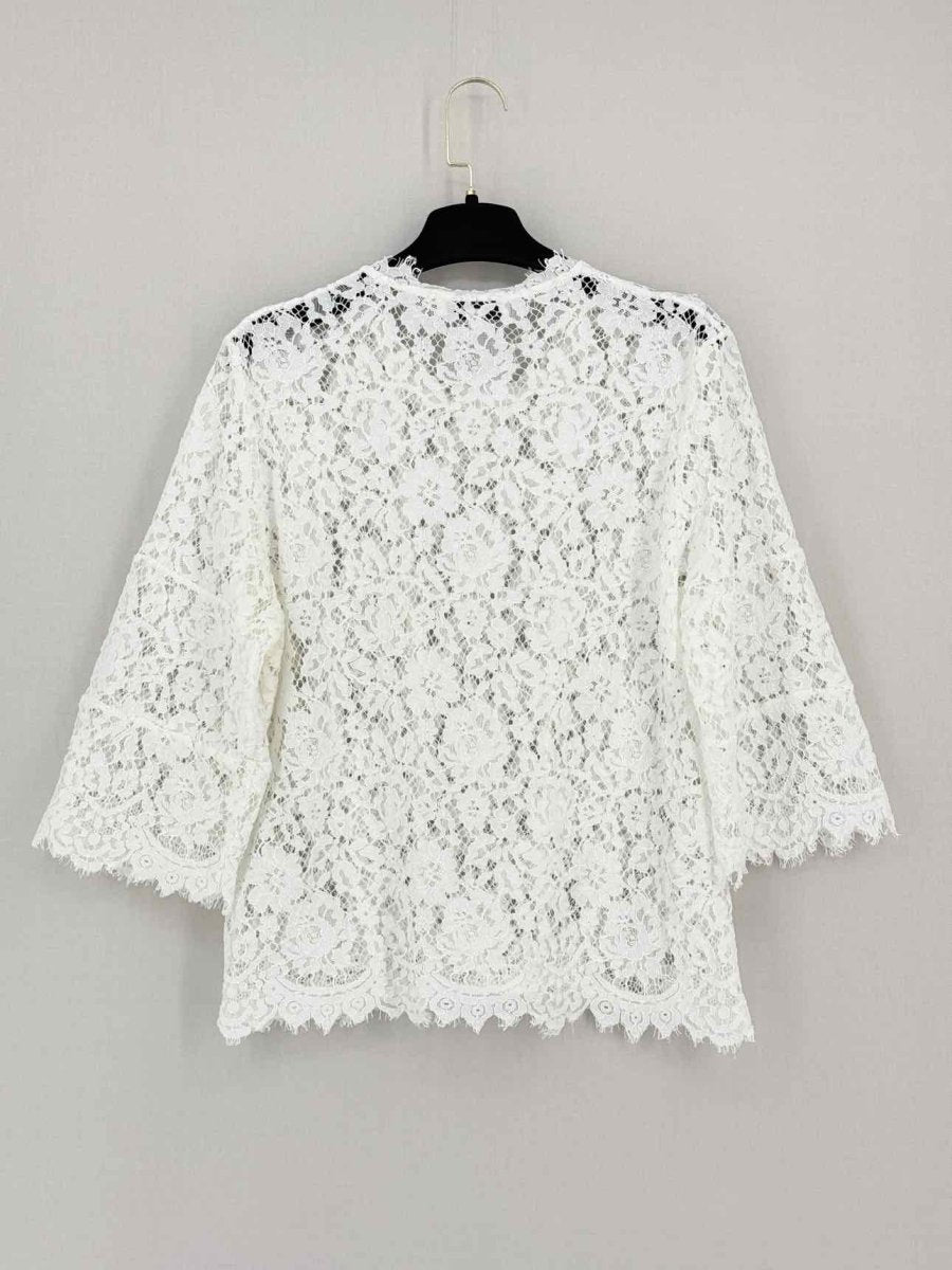Pre - loved IRO Yacinthe White Eyelet Size US 2 Top at Reems Closet