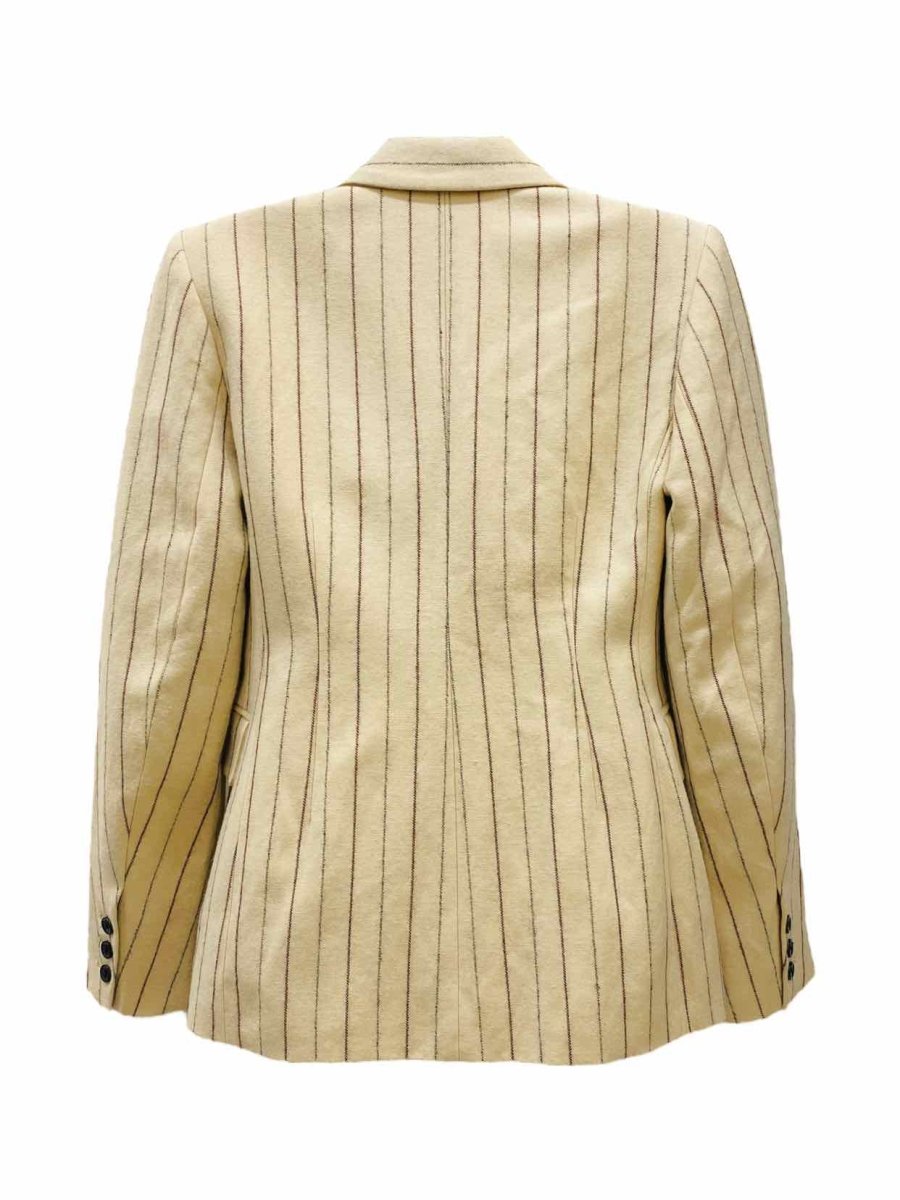 Pre - loved ISABEL MARANT Beige & Black Pinstriped Jacket & Skirt at Reems Closet