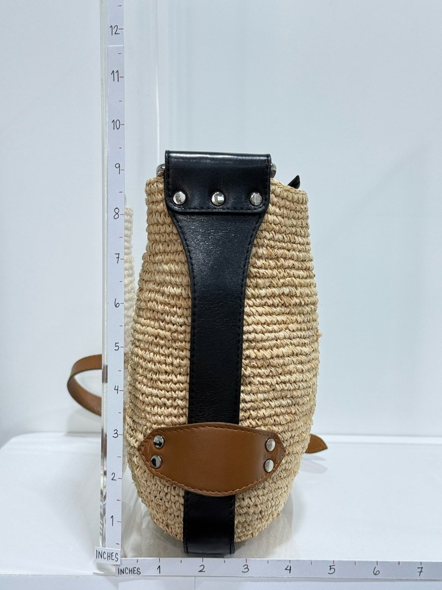 Pre - loved ISABEL MARANT Beige w/ Brown & Black Crossbody at Reems Closet