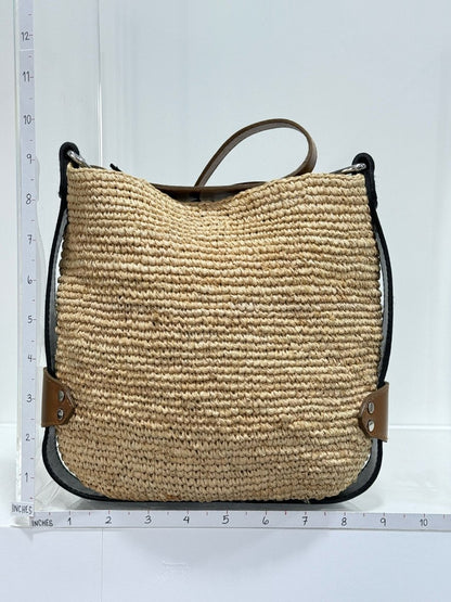 Pre - loved ISABEL MARANT Beige w/ Brown & Black Crossbody at Reems Closet