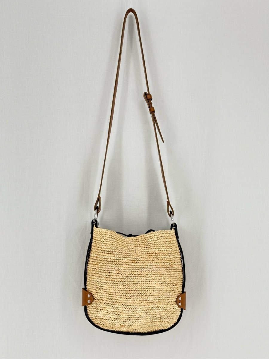 Pre - loved ISABEL MARANT Beige w/ Brown & Black Crossbody at Reems Closet