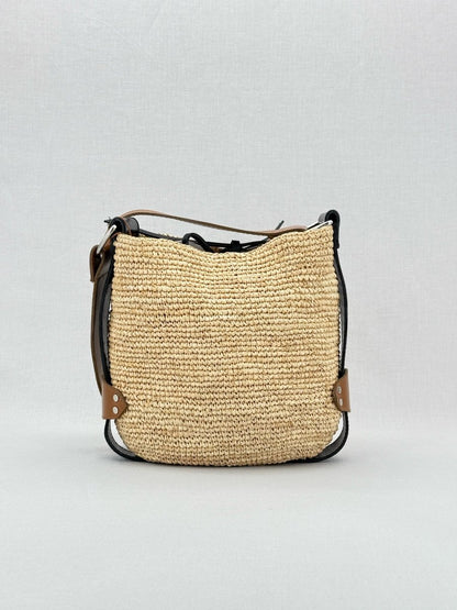 Pre - loved ISABEL MARANT Beige w/ Brown & Black Crossbody at Reems Closet