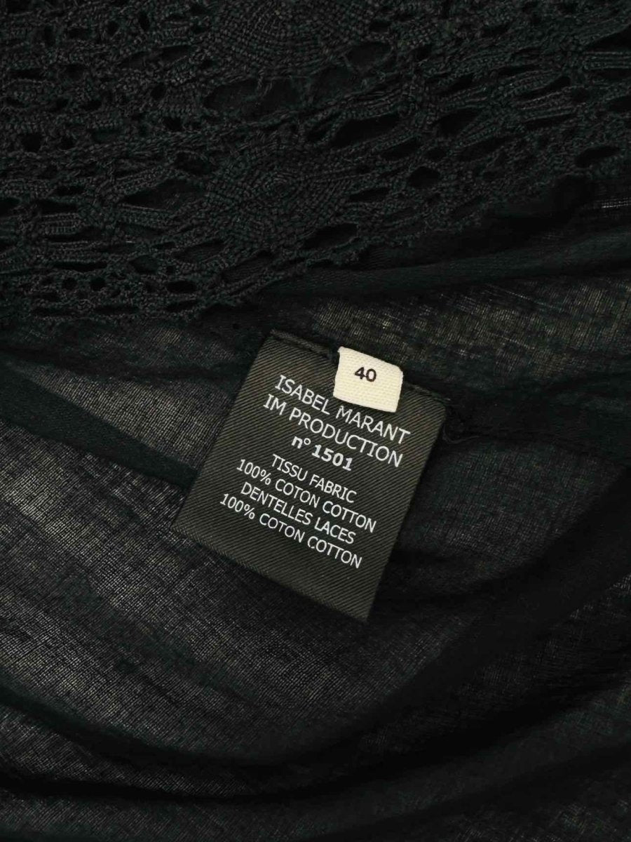 Pre - loved ISABEL MARANT Black Size US 8 Knee Length Dress at Reems Closet