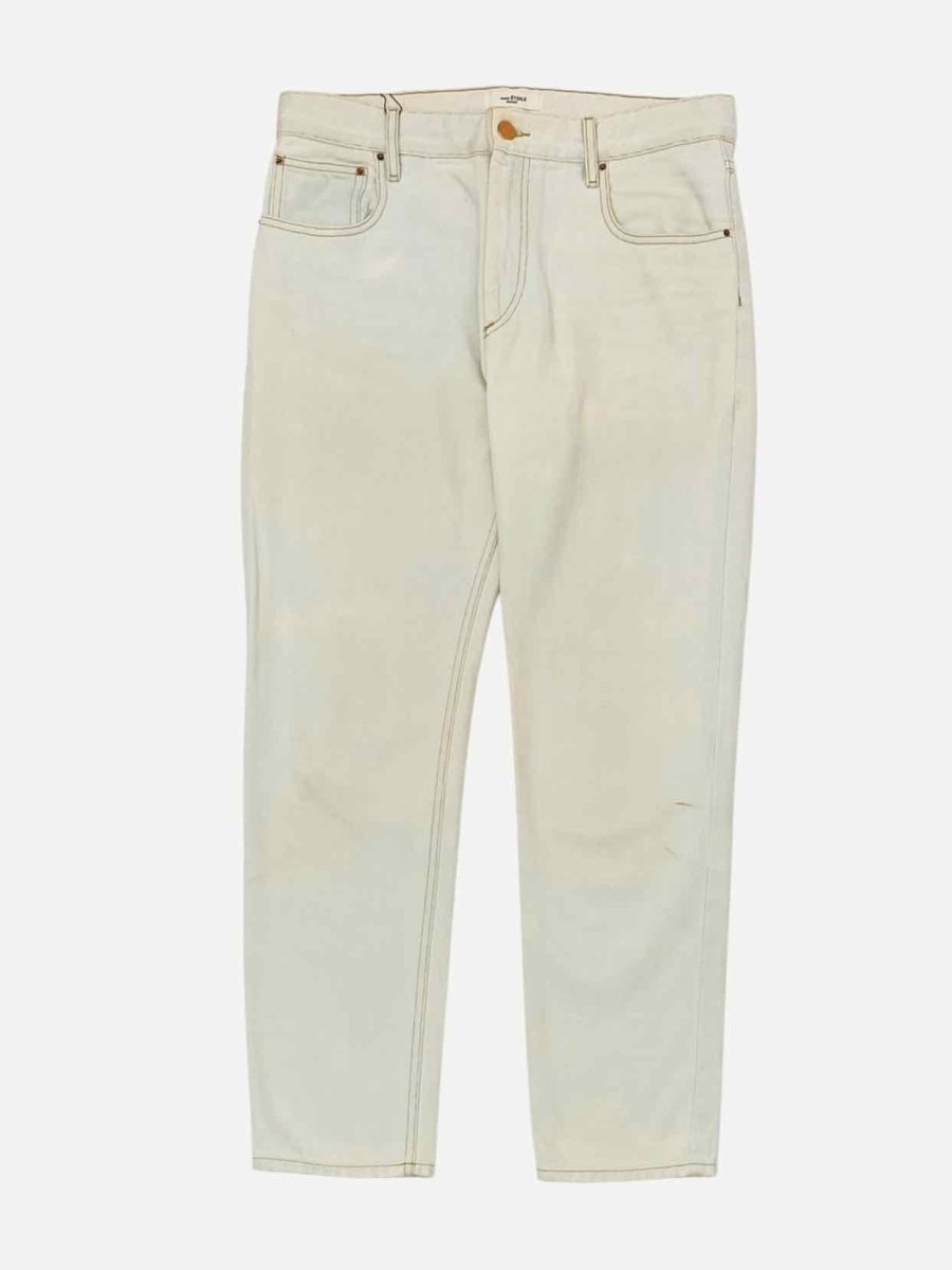 Pre - loved ISABEL MARANT Boyfriend Off - white Jeans at Reems Closet