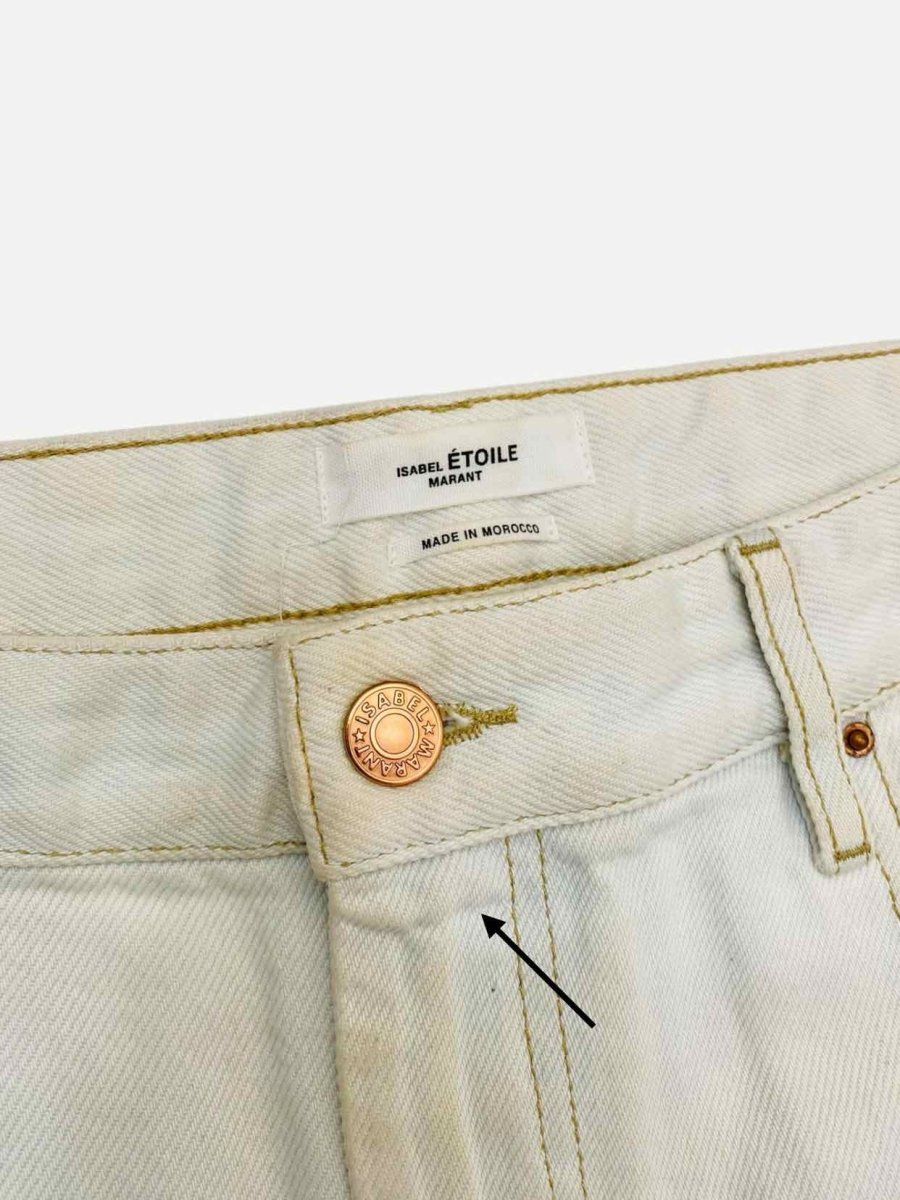 Pre - loved ISABEL MARANT Boyfriend Off - white Jeans at Reems Closet