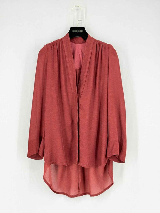 Pre - loved ISABEL MARANT Burgundy Size US 2 Blouse at Reems Closet