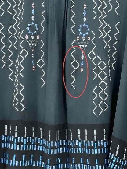 Pre - loved ISABEL MARANT Cerza Navy Blue & Black Size US 2 Blouse at Reems Closet