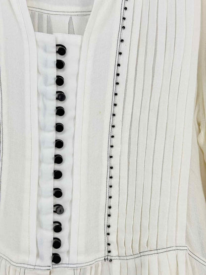 Pre - loved ISABEL MARANT Cream Size US 2 Blouse at Reems Closet