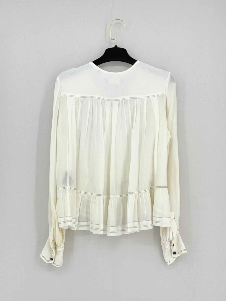Pre - loved ISABEL MARANT Cream Size US 2 Blouse at Reems Closet