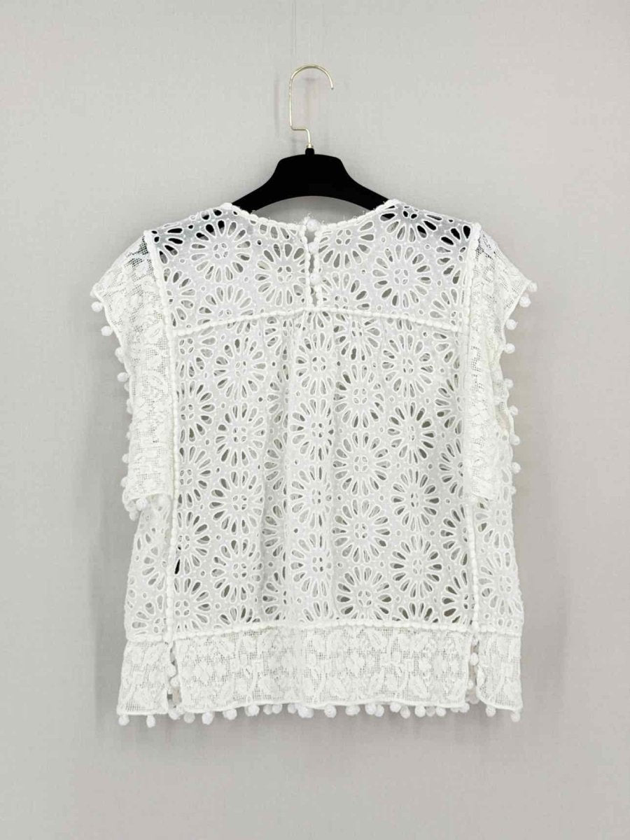 Pre - loved ISABEL MARANT Cropped White Size US 2 Top at Reems Closet