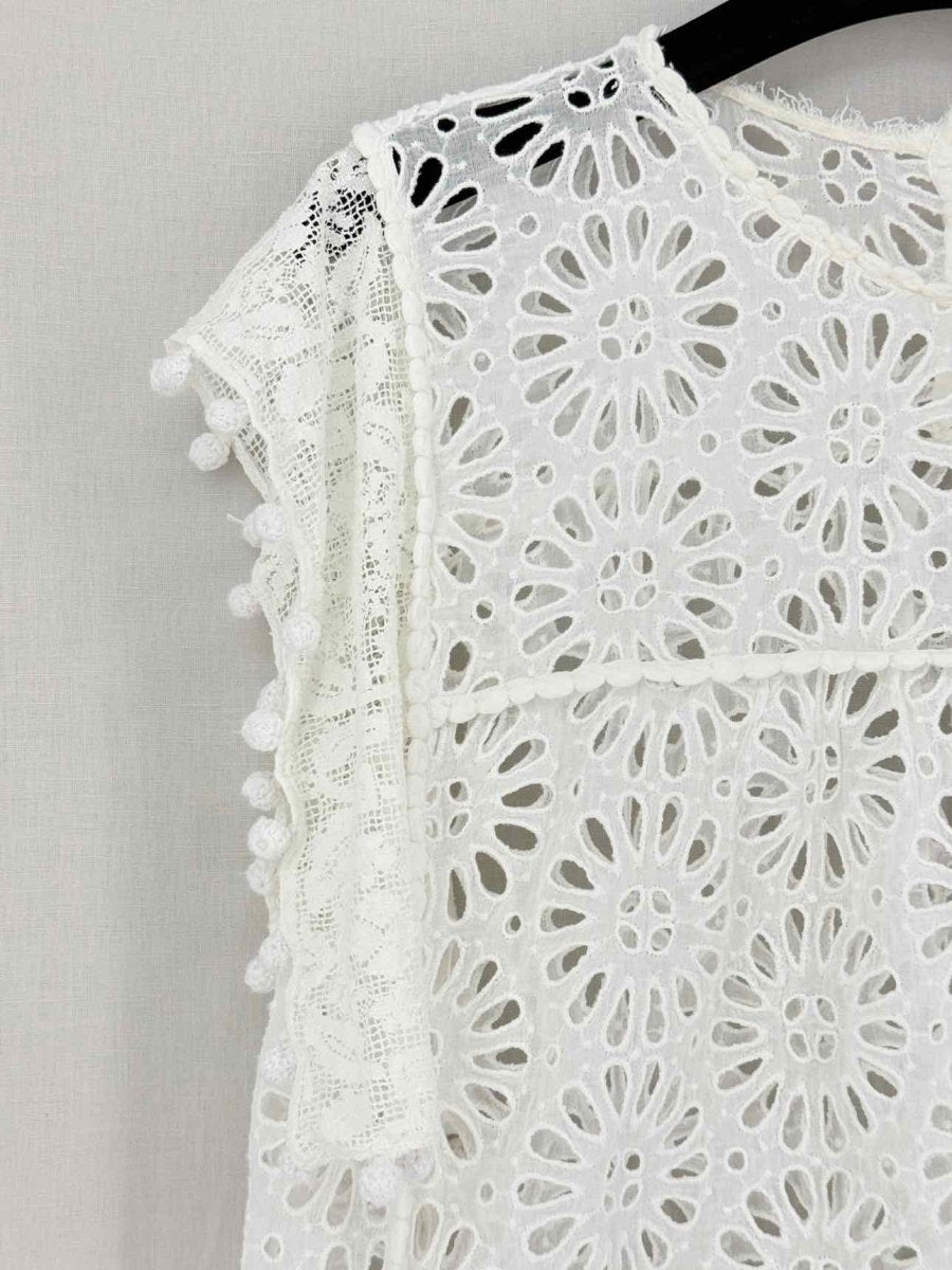 Pre - loved ISABEL MARANT Cropped White Size US 2 Top at Reems Closet