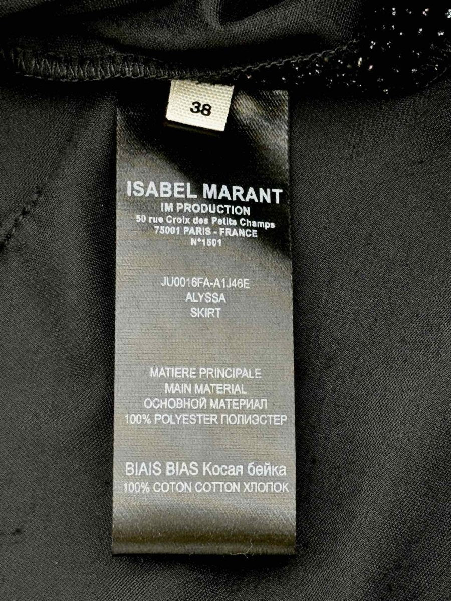 Pre - loved ISABEL MARANT ETOILE Alyssa Black Size US 6 Midi Skirt at Reems Closet