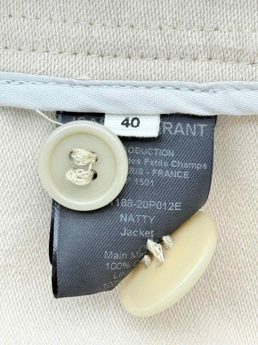 Pre-loved ISABEL MARANT ETOILE Cream Size US 4 Jacket at Reems Closet