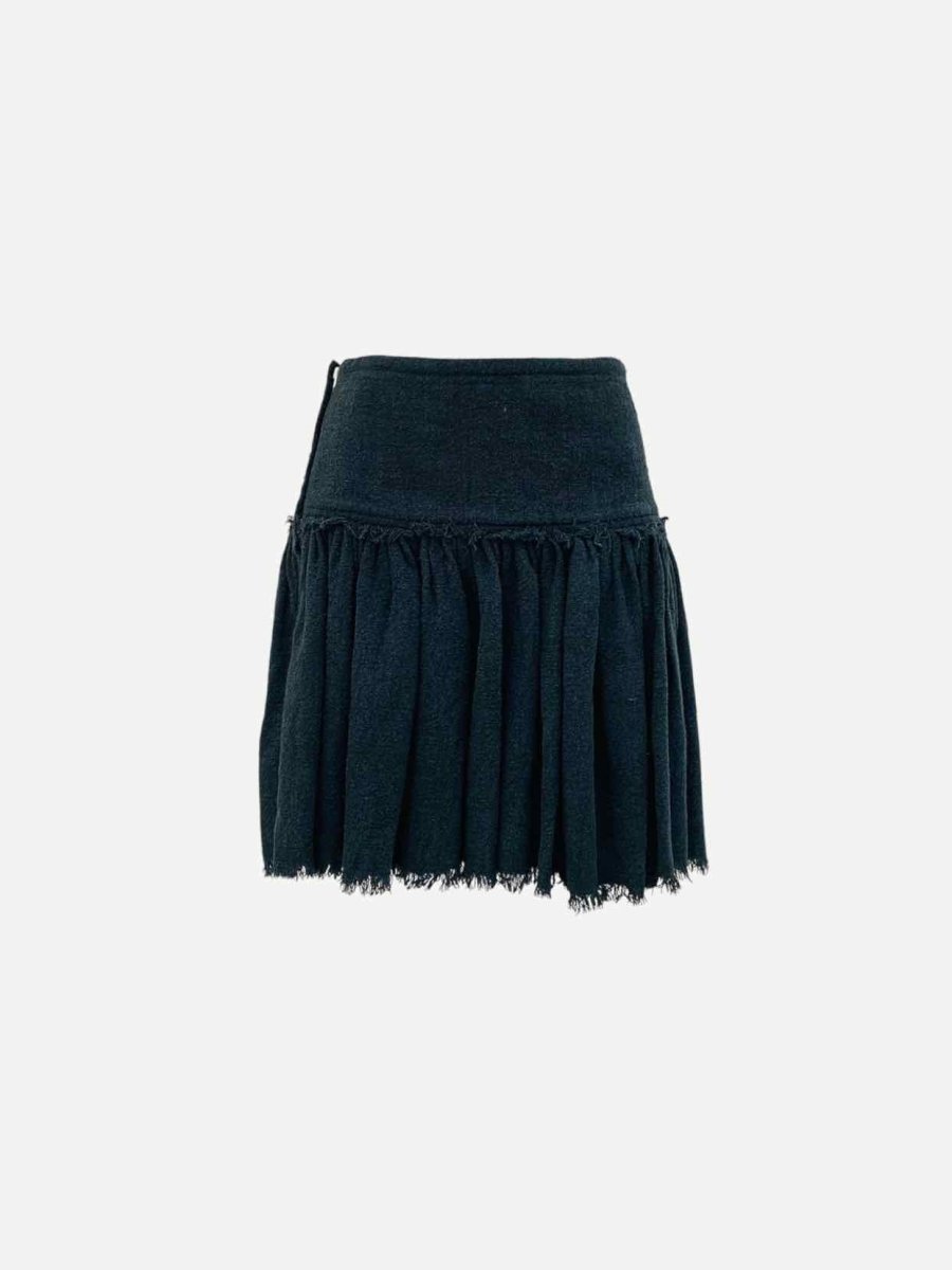 Pre - loved ISABEL MARANT ETOILE Dark Green Mini Skirt at Reems Closet