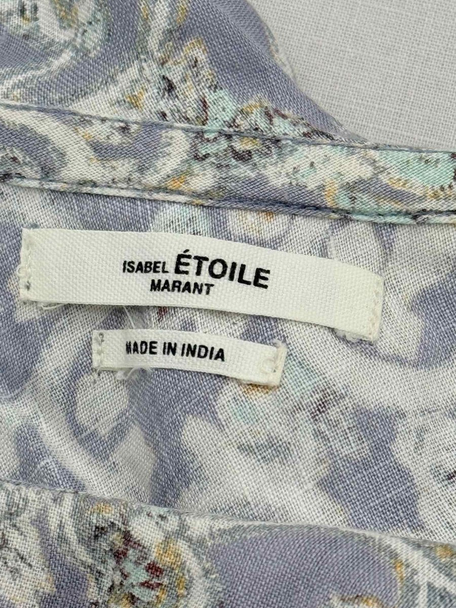 Pre - loved ISABEL MARANT ETOILE Grey Multicolor Size US 4 Top at Reems Closet