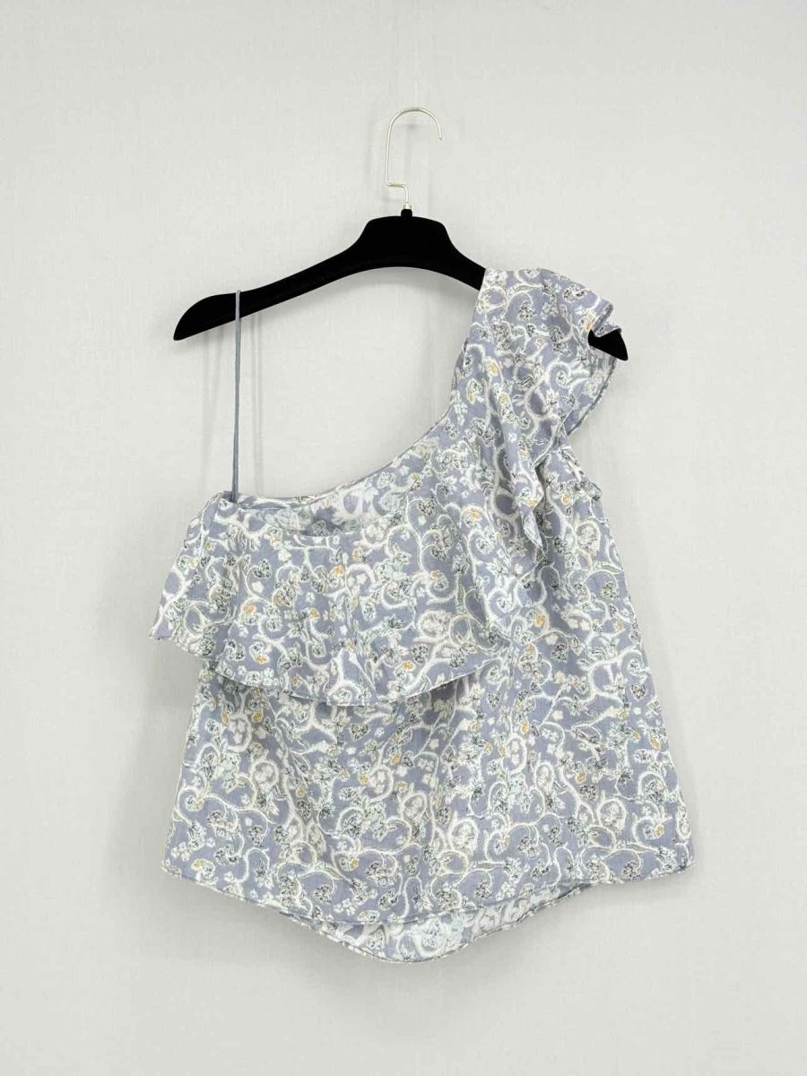 Pre - loved ISABEL MARANT ETOILE Grey Multicolor Size US 4 Top at Reems Closet