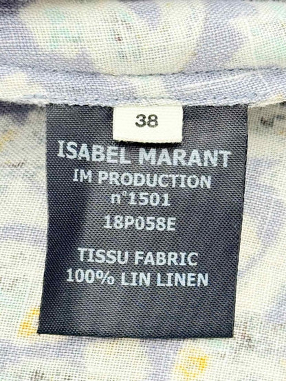 Pre - loved ISABEL MARANT ETOILE Grey Multicolor Size US 4 Top at Reems Closet
