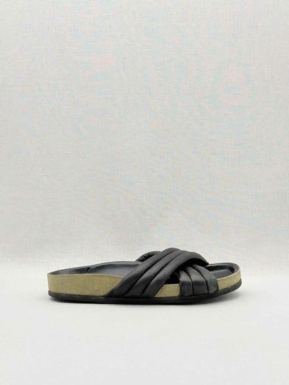 Pre - loved ISABEL MARANT ETOILE Holden Black Size EU 36 Slides at Reems Closet