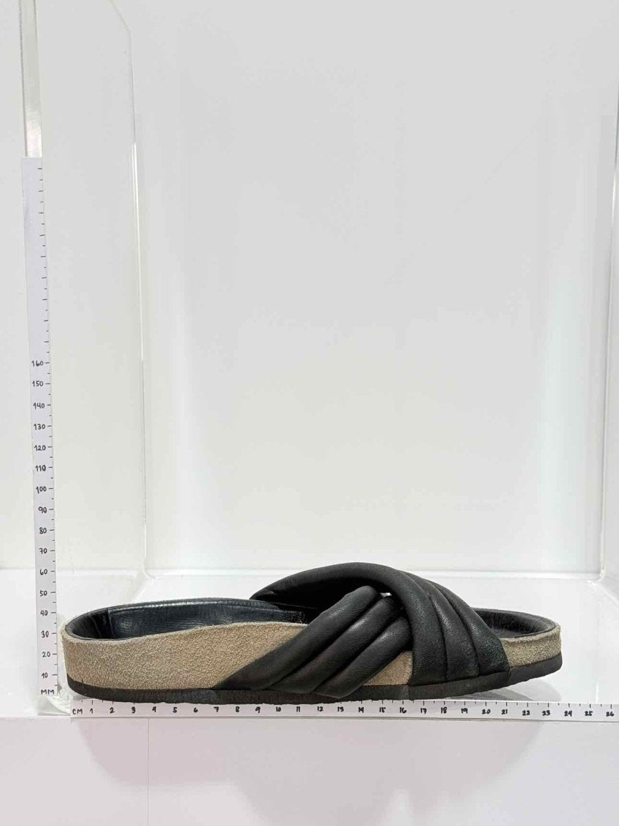 Pre - loved ISABEL MARANT ETOILE Holden Black Size EU 36 Slides at Reems Closet