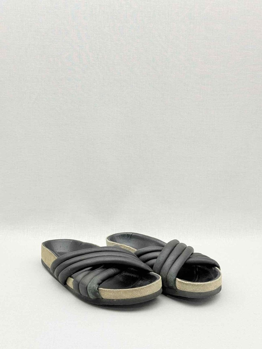 Pre - loved ISABEL MARANT ETOILE Holden Black Size EU 36 Slides at Reems Closet