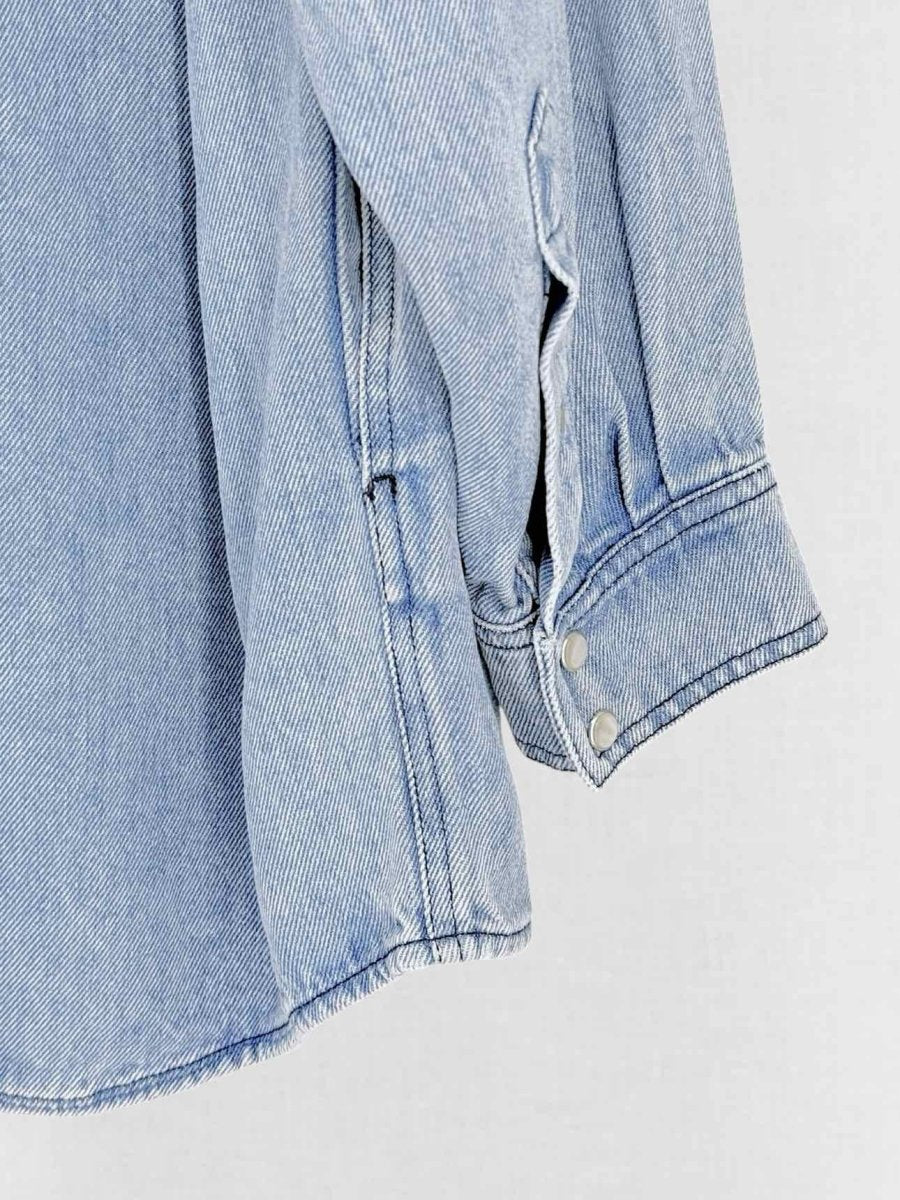 Pre - loved ISABEL MARANT ETOILE Washed Denim Size US 8 Jacket at Reems Closet