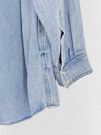 Pre - loved ISABEL MARANT ETOILE Washed Denim Size US 8 Jacket at Reems Closet
