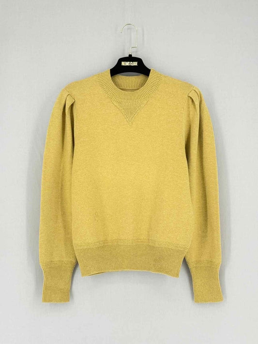 Pre - loved ISABEL MARANT ETOILE Yellow Size US 2 Jumper at Reems Closet