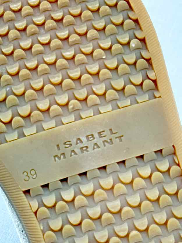 Pre - loved ISABEL MARANT Grey & Khaki w/ Pink Size EU 39 Sneakers at Reems Closet