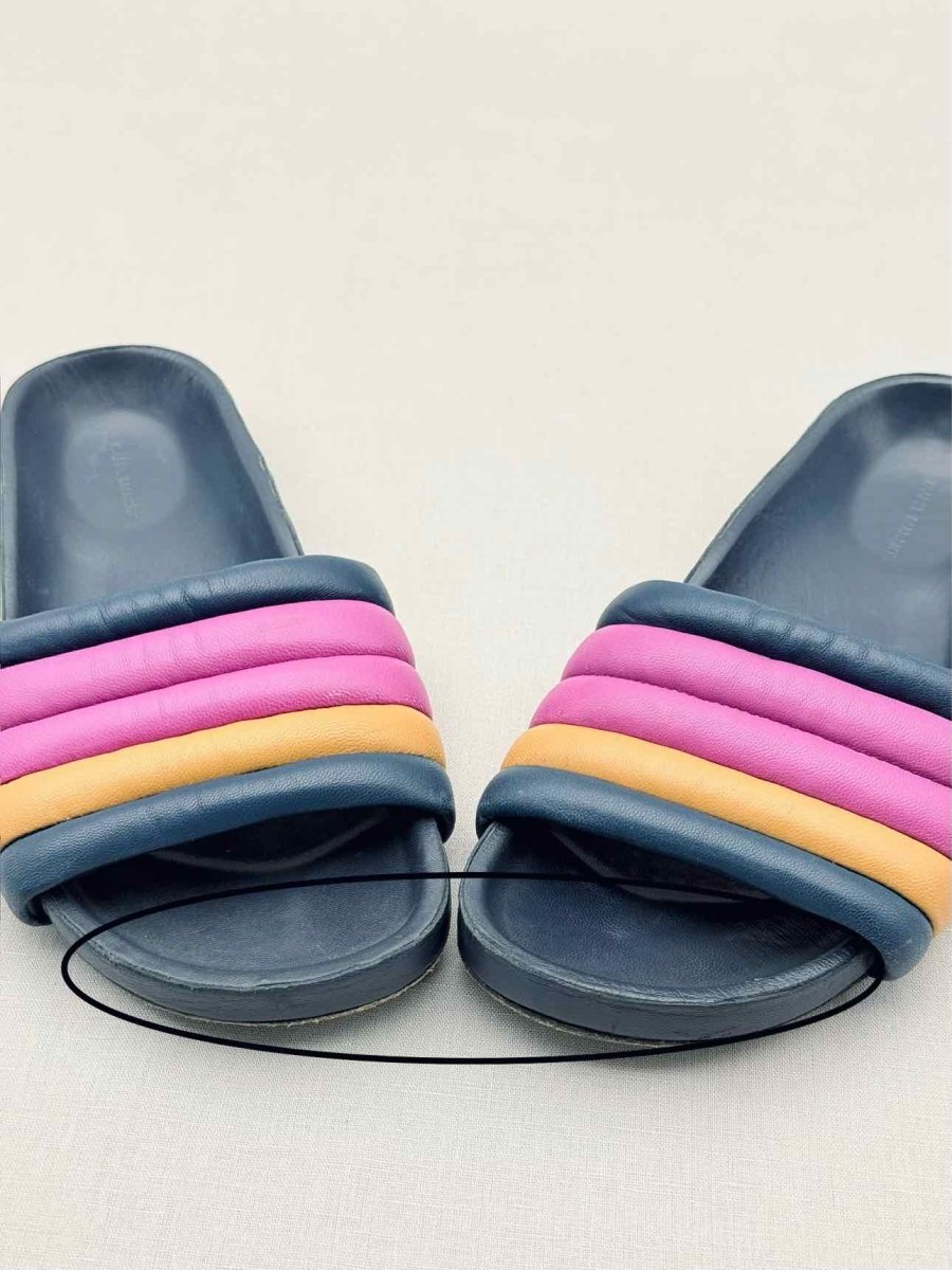Pre - loved ISABEL MARANT Hellea Blue Multicolor Size EU 36 Slides at Reems Closet
