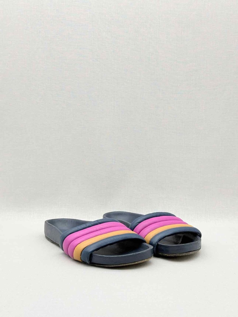 Pre - loved ISABEL MARANT Hellea Blue Multicolor Size EU 36 Slides at Reems Closet