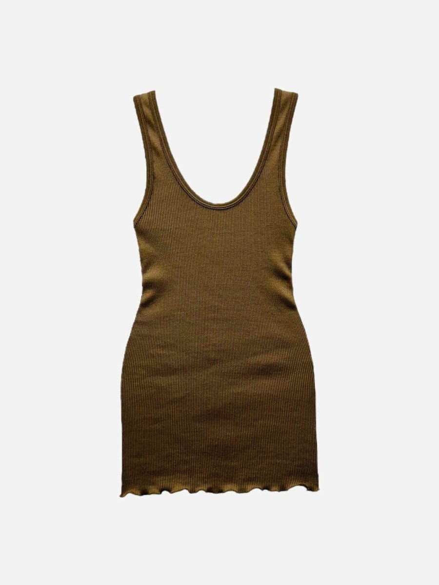 Pre - loved ISABEL MARANT Knit Brown Tank Top at Reems Closet