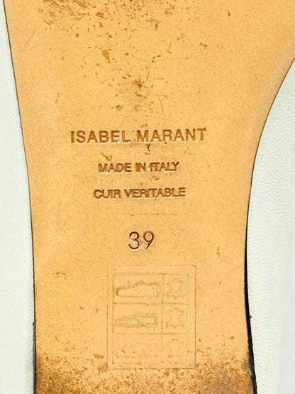 Pre - loved ISABEL MARANT Laagly Off - white Size EU 39 Ballerinas at Reems Closet